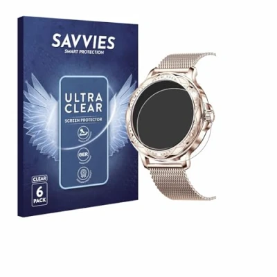 Abbildung von Savvies 6 Stück Schutzfolie für Darmowade Smartwatch 1.2&quot; Displayschutz Folie Ultra Transparent
