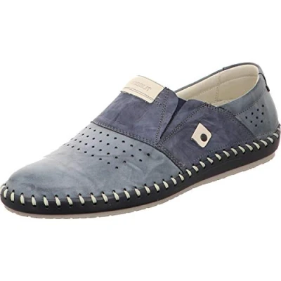 Abbildung von KRISBUT Herren Slipper Schuhe Glattleder Freizeit Elegant Slip Ons Uni