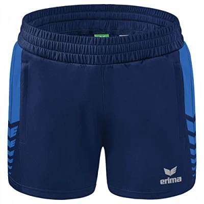 Abbildung von Erima Fussball Teamsport SIX Wings Worker kurze Sporthose, Damen, Größe: 38, Blaublau
