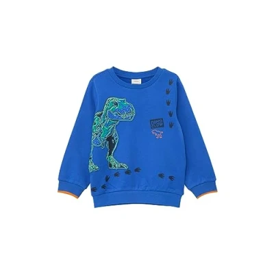 Abbildung von s.Oliver MIT Gummiertem Frontprint Sweatshirt für Kinder, Größe: 92/98, Royalblau