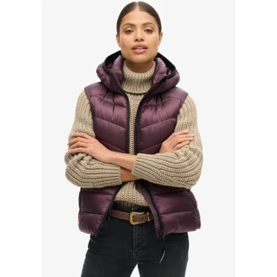 Abbildung von Superdry Steppweste &quot;HOODED FUJI QUILT PADDED GILET&quot;