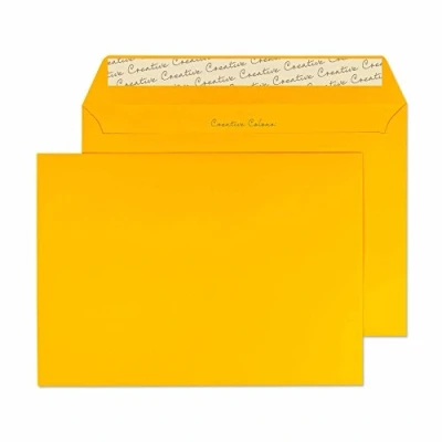 Abbildung von Blake Envelopes Creative Colour 304 Briefumschläge Haftklebung Ei Gelb C5 162 x 229 mm 120g/m² 500 Stück