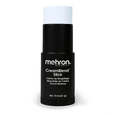 Abbildung von Mehron Make up CreamBlend Stick Gesichtsbemalung, Körperbemalung und Grundierungscreme Körperfarbe Stift (Moonlight White)