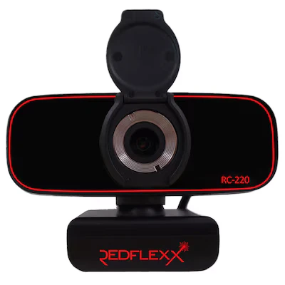 Abbildung von Redflexx REDCAM RC 220 Redline Full HD USB Webcam Videoqualität mit 1080p (1920x1080), H.264, Integriertes Mikrofon Noise Cancelling