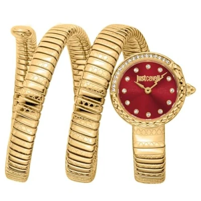 Abbildung von Just Cavalli Damen Analog Quarz Uhr mit Edelstahl Armband JC1L302M0035
