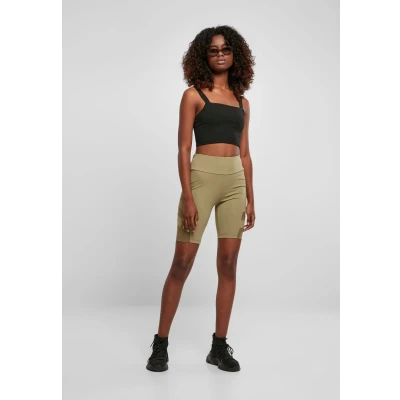 Abbildung von Urban Classics HIGH Waist TECH Cycle Tights, Damen, Größe: 29, Khaki