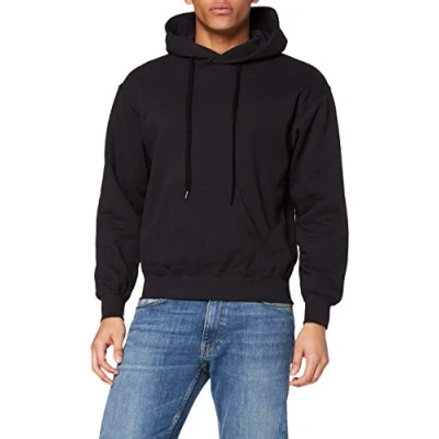 Abbildung von Fruit of the Loom Herren Kapuzenpullover, Schwarz, Medium