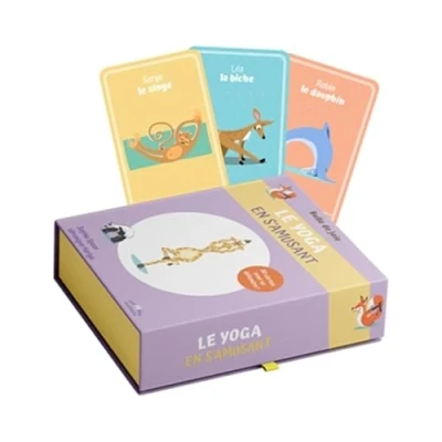 Abbildung von Coffret Bulle de joie Le yoga en s’amusant, dès 6 ans: 50 cartes pour se détendre !