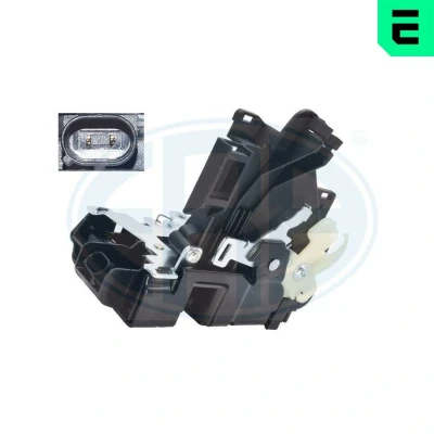 Abbildung von ERA 660240 Türschloß ohne Zentralverriegelung vorne rechts VOLKSWAGEN: Polo IV Schrägheck, Transporter 5 Bus, Multivan (7HM