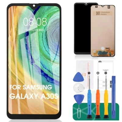Abbildung von SRJTEK TFT für Samsung Galaxy A30s LCD Display Bildschirm Ersatz SM A307F Touch Digitizer Kits ohne Rahmen (schwarz, keine Fingerabdruckerkennung)