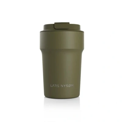 Abbildung von LARS NYSØM Thermobecher Bevægelse, Edelstahl, Auslaufsicherer Travel Mug für Kaffee und Tee unterwegs 380ml 500ml