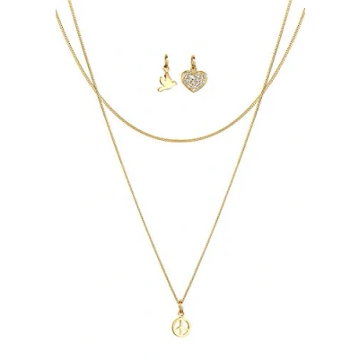 Abbildung von Elli SET Anhänger goldcoloured, Damen, Größe: 45, Gold coloured
