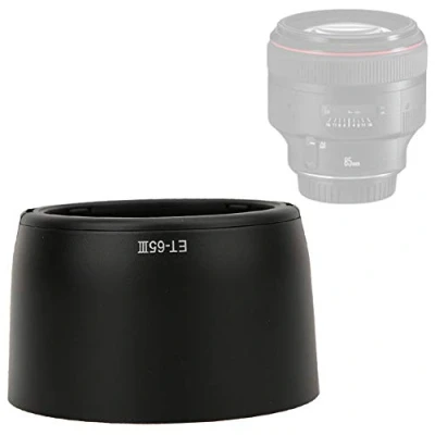 Abbildung von Bindpo ET 65III Gegenlichtblende, Kameraobjektiv Sonnenschutz Regenschutz Abdeckung Ersatz für Canon EF 85mm f/1.8M USM