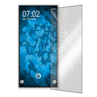 Abbildung von PhoneNatic 1er Pack Glas Folie klar kompatibel mit Galaxy S24 Ultra Schutzfolie für