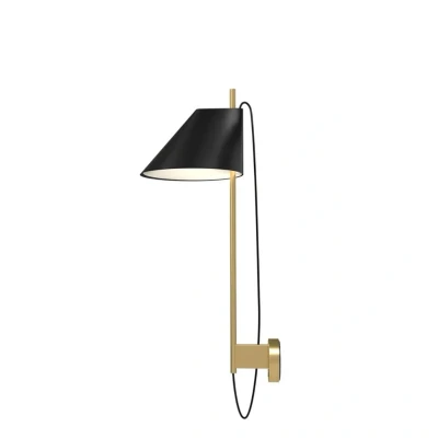 Abbildung von Louis Poulsen Marmor Wandlampe Yuh Brass, schwarz