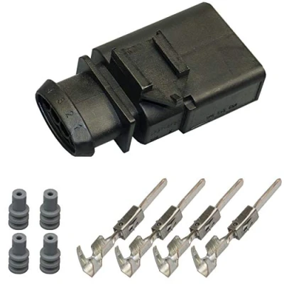 Abbildung von Stecker kompatibel zu VW Audi 1K0973804 Reparatursatz 4 pol. Stift 1K0 973 804 Crimp Elektrik