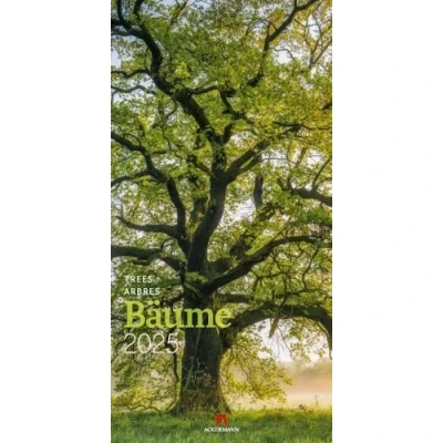 Abbildung von Bäume Kalender 2025, Wandkalender im Hochformat (33x66 cm) Landschaftskalender / Naturkalender