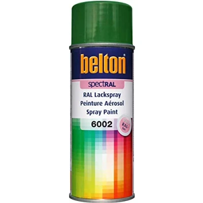 Abbildung von belton spectRAL Lackspray RAL 6002 laubgrün, glänzend, 400 ml Profi Qualität