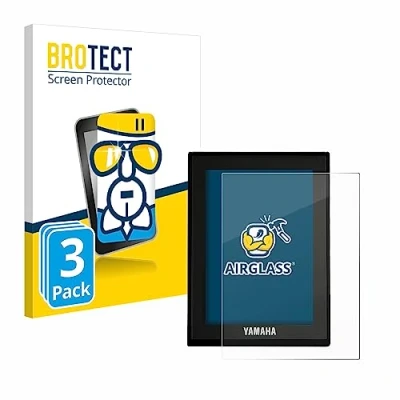 Abbildung von BROTECT Schutzglas für Yamaha LCD Display (E Bike Display) (3 Stück) Schutzfolie Panzer Folie Glas [Extrem Kratzfest 9H, Anti Fingerprint,