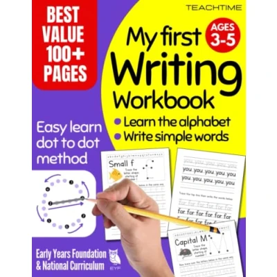 Abbildung von My First Writing Workbook: ABC Letter Tracing Practice Workbook for Kids: Preschool Activity Prepare Primary School / Kindergarten (Learning To Write Alphabet and Line Tracing)