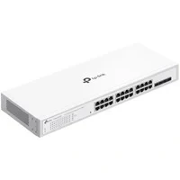 Abbildung von TP Link Festa FS328G 24 Port Gigabit Switch mit 4 SFP Steckplätzen, Kostenlose Cloud Verwaltung, Static Routing, VLAN, ACL, IGMP Snooping, Lüfterloses Design