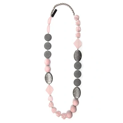 Abbildung von COLLEZIONE ALESSANDRO Lange Kette &quot;Marit&quot;, mit hochwerigen matten Kunststoffelementen in geometrischer Form