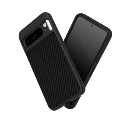 Abbildung von RhinoShield Case kompatibel mit [Pixel 8 Pro] SolidSuit Stoßdämpfende &amp; schlanke Schutzhülle Premium Finish 3.5 Meter Fallschutz Karbonfaser Textur