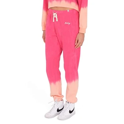 Abbildung von Hurley Damen Tie Dye Fleece Jogger Lässige Hose, Azalee, M