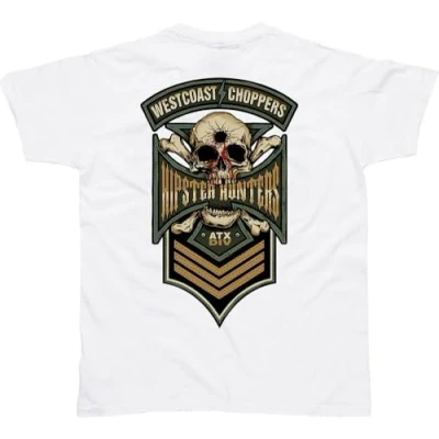 Abbildung von West Coast Choppers T Shirt Hipster Hunters White