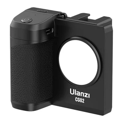 Abbildung von ULANZI CapGrip LED CG02 Smartphone Kameragriff mit magnetischer Bluetooth Fernbedienung Für alle Smartphones geeignet, Schwarz