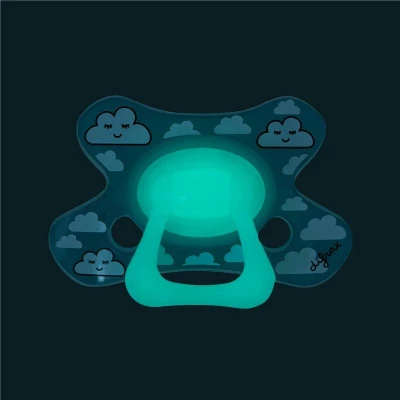 Abbildung von Difrax Schnuller Dental 6+ Glow In The Dark (1 Stück) Baby Kleinkind