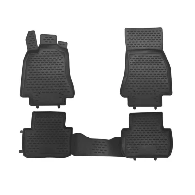 Abbildung von OMAC 4101444 Fußmattensatz Gummi, TPE (thermoplastischer Elastomer) 4 schwarz JAGUAR: XF Limousine