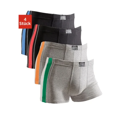 Abbildung von AUTHENTIC UNDERWEAR Boxer, (Packung, 4 St.), mit kontrastfarbigen Streifen seitlich