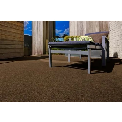 Abbildung von andiamo Kunstrasenteppich Field mit Noppen Kunstrasen Outdoor zur Verwendung als Balkon Bodenbelag oder Teppich witterungsbeständig und zuschneidbar 400 x cm Braun