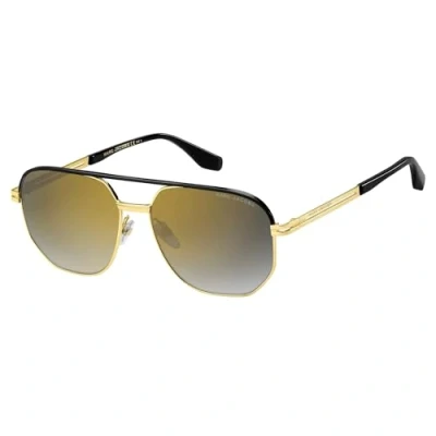 Abbildung von MARC Jacobs Sonnenbrille goldcoloured/black, Herren, Größe: 58, Gold coloured/black