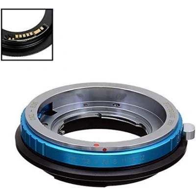Abbildung von Fotodiox Pro Lens Mount Adapter Compatible with Deckel Bayonett (Deckel Bayonet, DKL) SLR on Canon EOS (EF S) Camera Body Gen10 Focus Confirmation Chip