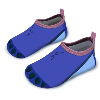 Abbildung von Badeschuhe Kinder Strandschuhe Schwimmschuhe Jungen Baby Wasserschuhe Schnell Badesoken Aquaschuhe Trocknend Barfuss Schuhe（Bärentatze Blau 24/25）