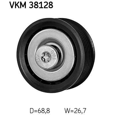 Abbildung von SKF VKM 38128 Umlenkrolle MERCEDES BENZ: Sprinter 3.5 T Kastenwagen, Viano
