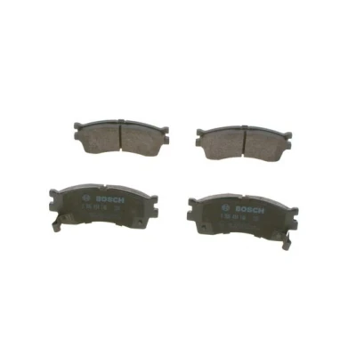 Abbildung von BOSCH 0 986 494 146 Bremsbelagsatz Low Metallic mit akustischer Verschleißwarnung Anti Quietsch Blech, Montageanleitung KIA: Rio I Kombi