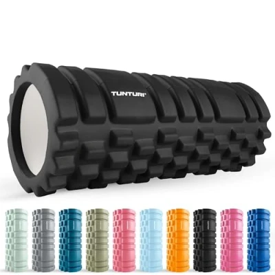 Abbildung von Yoga Grid Foam Roller 33 cm lang in Schwarz Inkl. kostenlose Fitness App