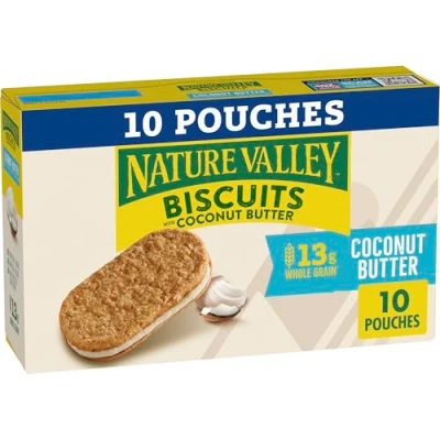 Abbildung von Nature Valley Keks Sandwiches, Kokosbutter, Snack, Vorteilspack, 10 Stück