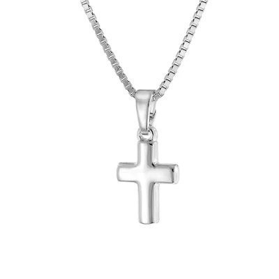 Abbildung von trendor 15589 Kinder Halskette mit Kreuz Anhänger 925 Silber