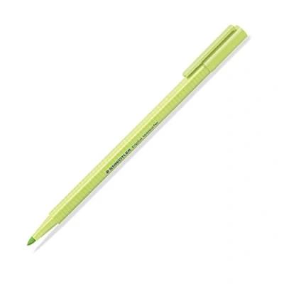 Abbildung von Staedtler Textmarker triplus Highlighter, ergonomische Dreikantform, Hohe Qualität Made in Germany, Linienbreite 1 4 mm, Set mit 10 Stück, Pastell Farbe Limettengrün, 362 C 530