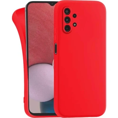 Abbildung von MyGadget Hülle für Samsung Galaxy A32 5G robuste Silikon Schutzhülle TPU Case Slim Silikonhülle Back Cover Kratzfest Handyhülle Matt Rot