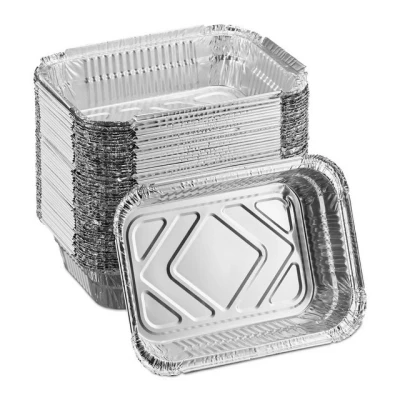 Abbildung von relaxdays Tropfschale Aluschalen Grill 50er Set