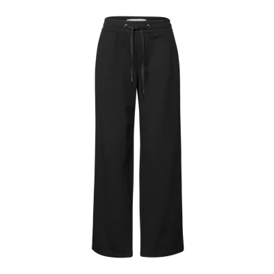 Abbildung von Street One MIT Gallonstreifen Jogginghose, Damen, Größe: 36x32, Schwarz