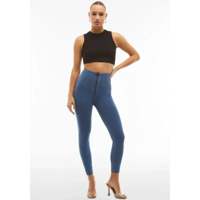 Abbildung von Freddy PUSH UP WR.UP Superskinny VITA ALTA CON Z Stoffhose, Damen, Größe: Large, Denim chiaro