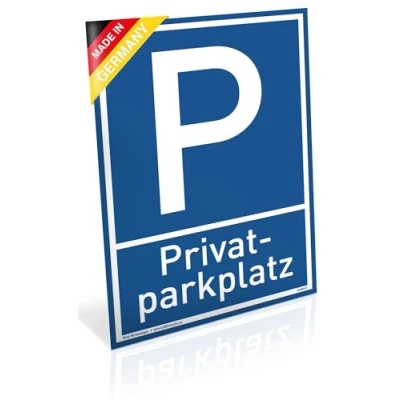 Abbildung von König Werbeanlagen Hinweisschild Schild Privat Parkplatz, Alu 20 x 30 cm, PVC mit UV Schutz