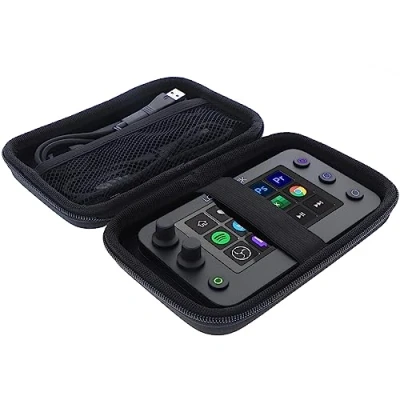 Abbildung von foto kontor Tasche kompatibel mit Loupedeck Live S Schutzhülle Tragetasche Case sicherer Schutz für unterwegs schwarz