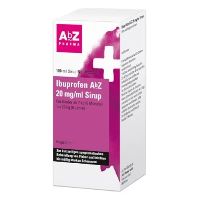 Abbildung von Ibuprofen AbZ 20 mg/ml Sirup 100 ml
